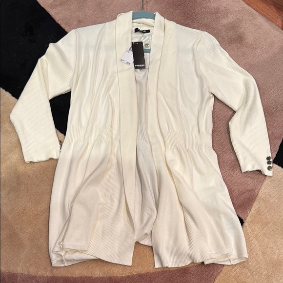 Premise Cream Women's Cardigan Sweater - Picture 1 of 4